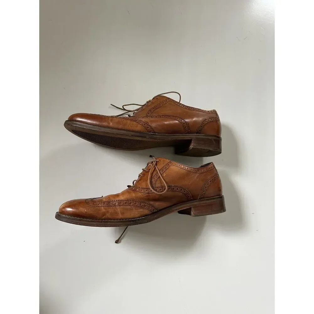 Cole Haan Wingtip Tan Oxford Shoe Size 12